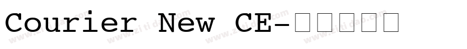 Courier New CE字体转换